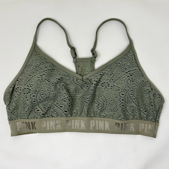 🔥VS PINK Sport Ultimate Lightly Lined Lace Bra XL - Picture 3 of 11
